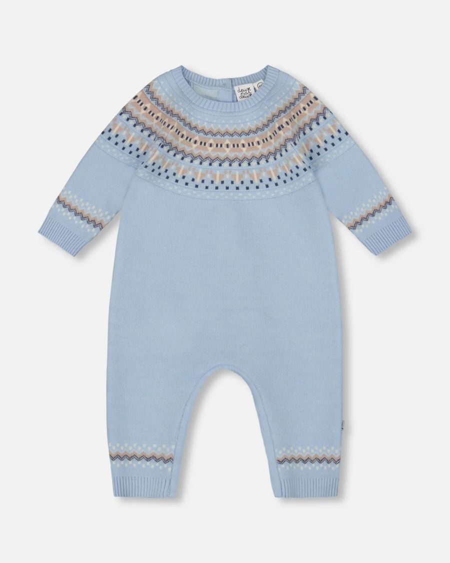 Вязаный жаккардовый комбинезончик для мальчика, светло-голубой - для малыша Deux par Deux, Light blue
Вязаный жаккардовый комбинезончик для мальчика, светло-голубой - для малыша Deux par Deux, Light blue