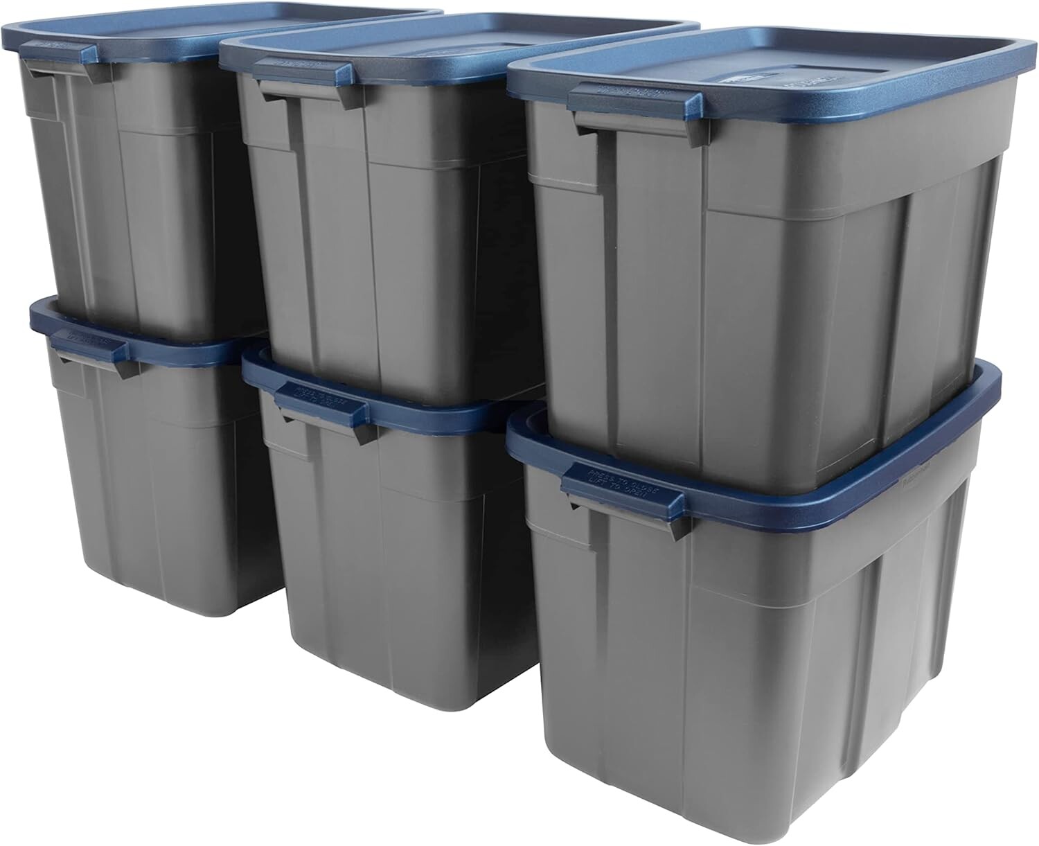 Rubbermaid Roughneck️ Сумки для хранения объемом 18 галлонов, Grey And Dark Indigo Metallic
Rubbermaid Roughneck️ Сумки для хранения объемом 18 галлонов, Grey And Dark Indigo Metallic