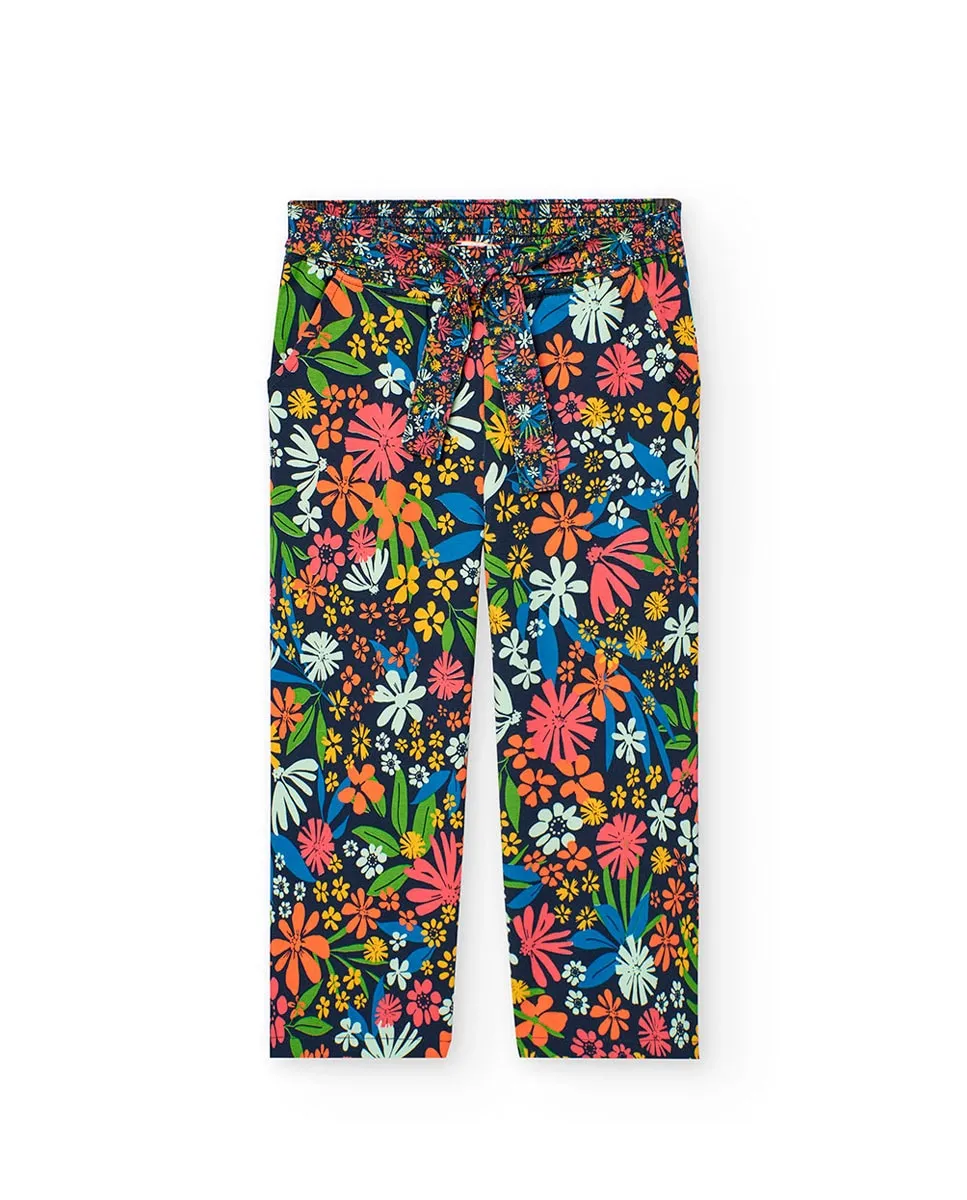 Брюки для девочки прямого кроя с цветочным принтом Boboli, многоцветный
Брюки для девочки прямого кроя с цветочным принтом Boboli, многоцветный