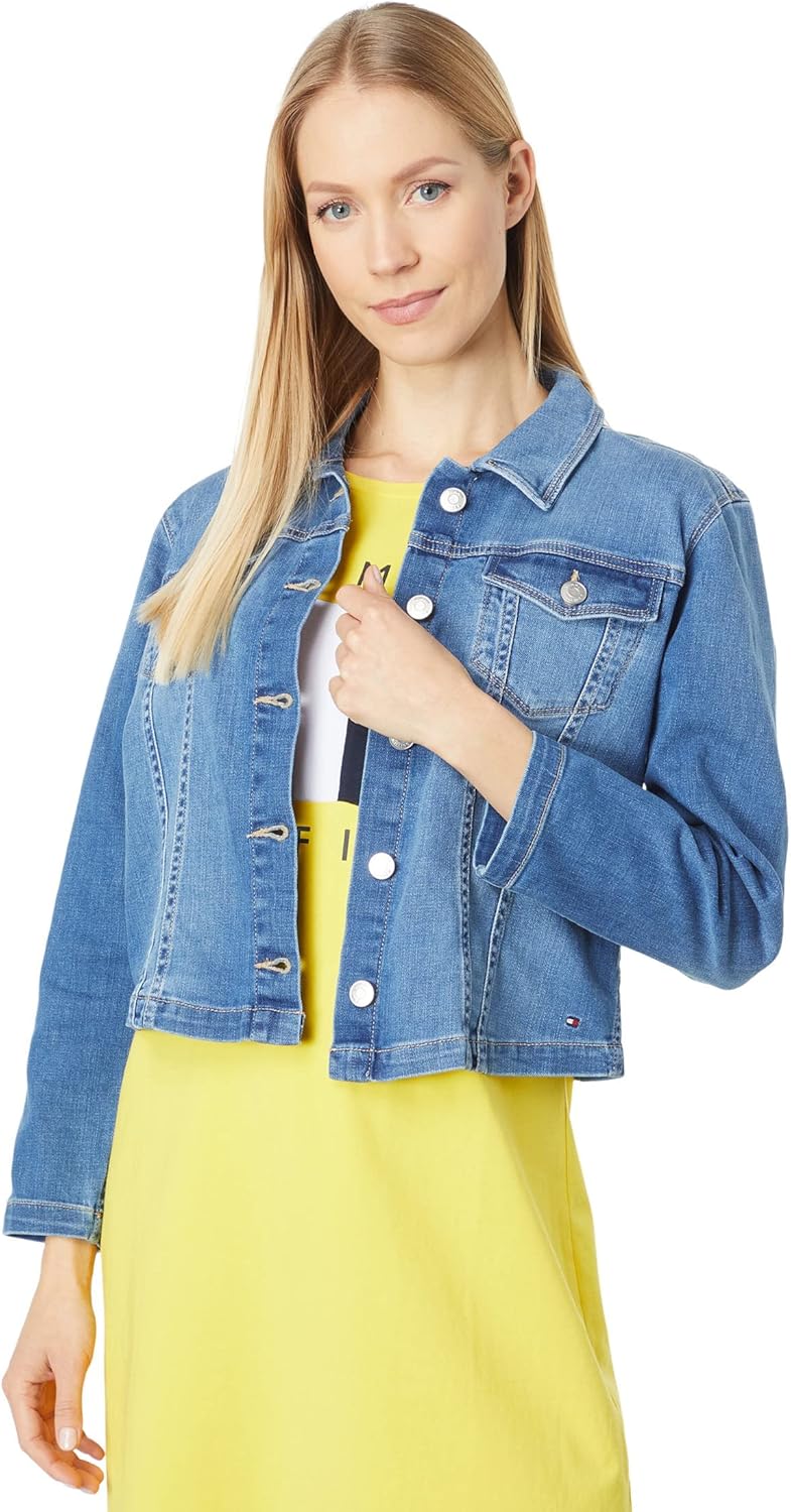 Женская куртка из эластичного денима Tommy Hilfiger, Chesapeake Wash
Женская куртка из эластичного денима Tommy Hilfiger, Chesapeake Wash