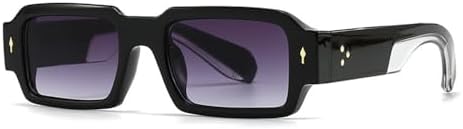 Панк-классические солнцезащитные очки с заклепками для женщин и мужчин. Модные винтажные солнцезащитные очки. Популярные модели. Защита от ультрафиолета UV400 MTZJH, Black Gray
Панк-классические солнцезащитные очки с заклепками для женщин и мужчин. Модные винтажные солнцезащитные очки. Популярные модели. Защита от ультрафиолета UV400 MTZJH, Black Gray