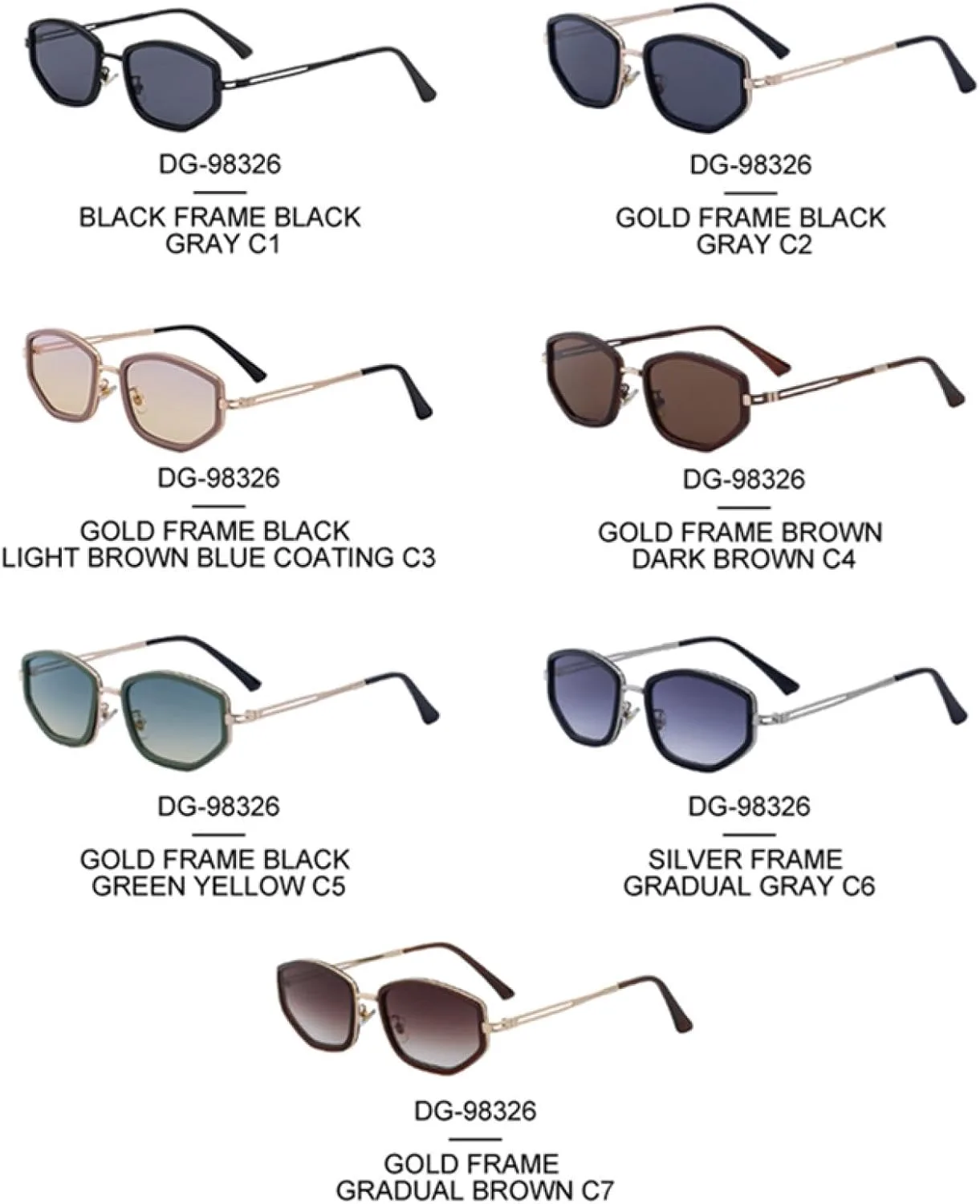 Винтажные панк-солнцезащитные очки для женщин, роскошная маленькая оправа, многоугольные металлические, модные, защита от УФ-излучения UV400 TOIPASTN, C1blackgray
Винтажные панк-солнцезащитные очки для женщин, роскошная маленькая оправа, многоугольные металлические, модные, защита от УФ-излучения UV400 TOIPASTN, C1blackgray