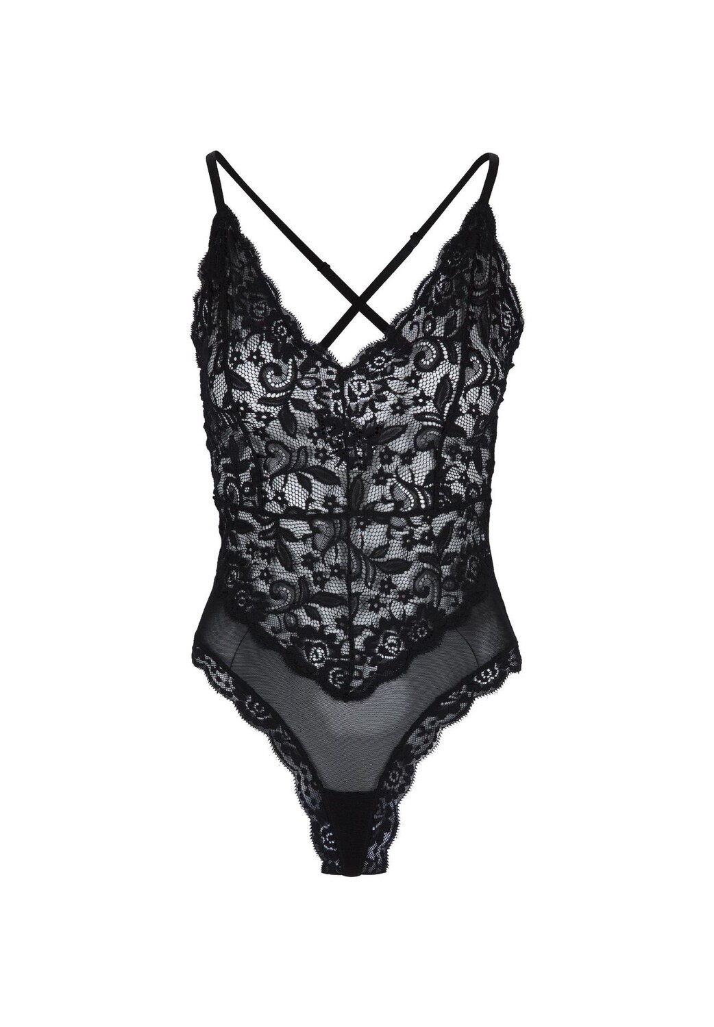 Кружево + сетчатое боди LINGADORE, черный
Кружево + сетчатое боди LINGADORE, черный