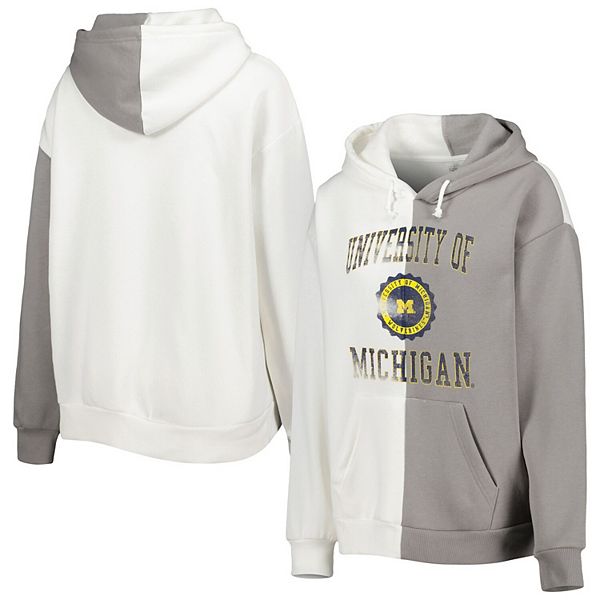Женский серо-белый свитшот с капюшоном michigan wolverines split Gameday Couture
Женский серо-белый свитшот с капюшоном michigan wolverines split Gameday Couture
