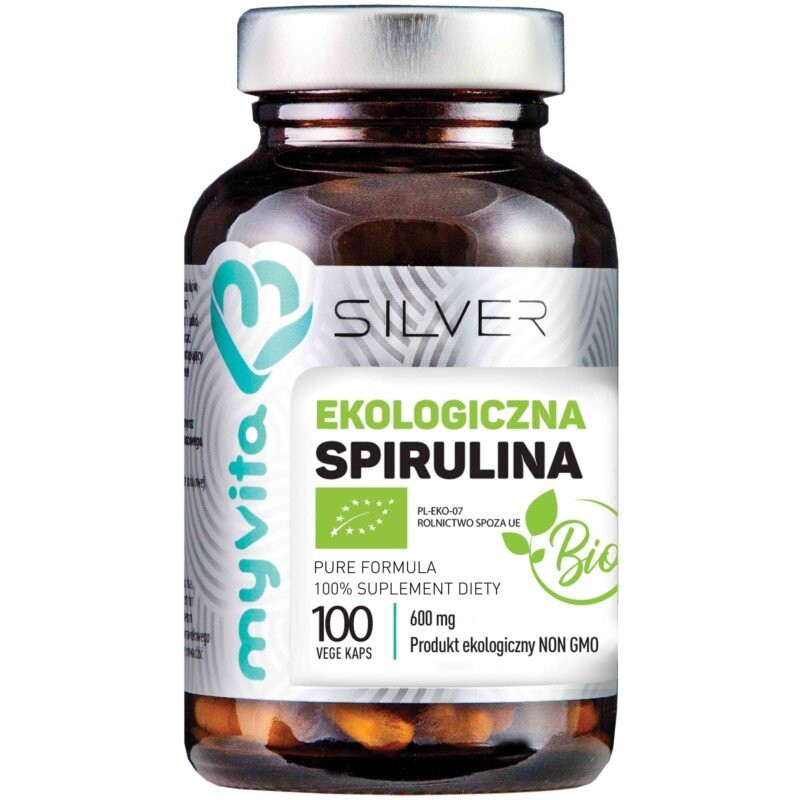 Диетическая добавка Myvita Silver Spirulina 100% Bio 100 Veg. Капсула
Диетическая добавка Myvita Silver Spirulina 100% Bio 100 Veg. Капсула
