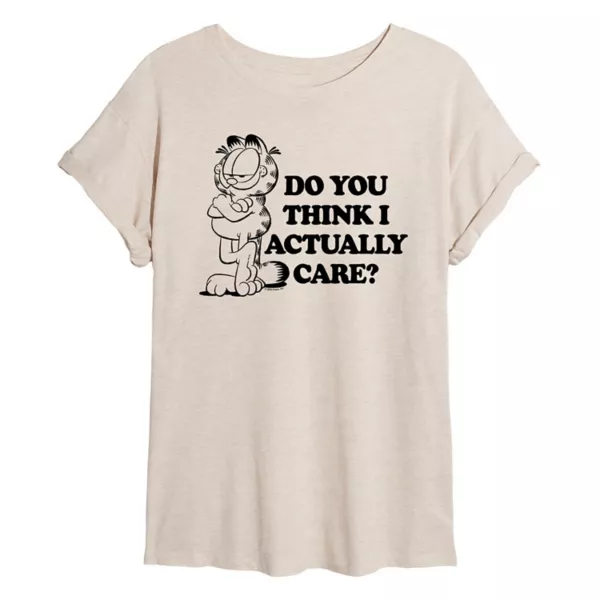 Детская футболка оверсайз Garfield "Тебе кажется, что мне не всё равно" Licensed Character, бежевый
Детская футболка оверсайз Garfield "Тебе кажется, что мне не всё равно" Licensed Character, бежевый
