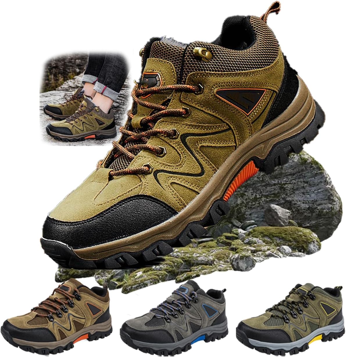 Мужские легкие дышащие ортопедические походные кроссовки, удобная обувь для трекинга на все сезоны, водонепроницаемая подошва из нескользящей резины Generic, коричневый
Мужские легкие дышащие ортопедические походные кроссовки, удобная обувь для трекинга на все сезоны, водонепроницаемая подошва из нескользящей резины Generic, коричневый