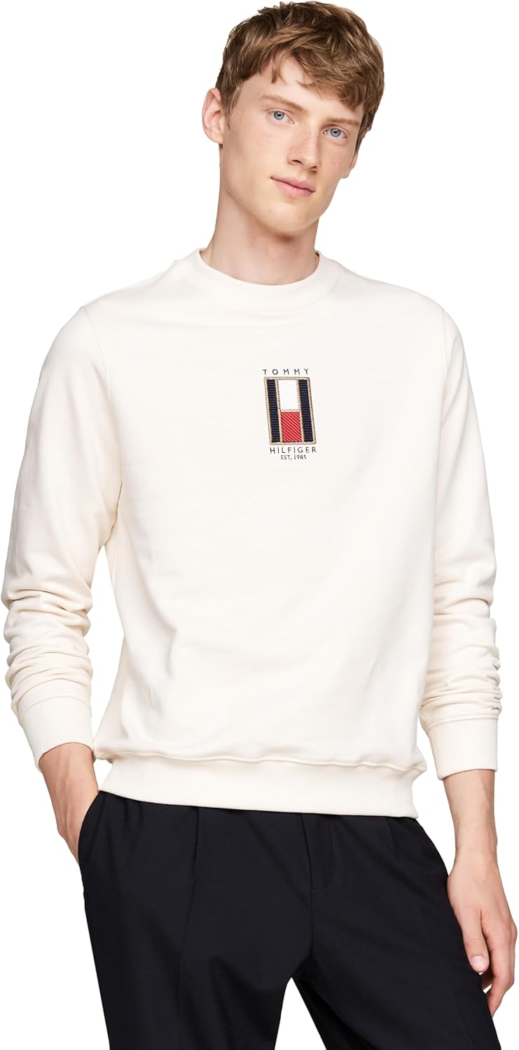 Мужская толстовка Tommy Hilfiger средней плотности с круглым вырезом и вышитым вертикальным логотипом-флажком, Ivory Petal, Бежевый, Мужская толстовка Tommy Hilfiger средней плотности с круглым вырезом и вышитым вертикальным логотипом-флажком, Ivory Petal
Мужская толстовка Tommy Hilfiger средней плотности с круглым вырезом и вышитым вертикальным логотипом-флажком, Ivory Petal, Бежевый, Мужская толстовка Tommy Hilfiger средней плотности с круглым вырезом и вышитым вертикальным логотипом-флажком, Ivory Petal