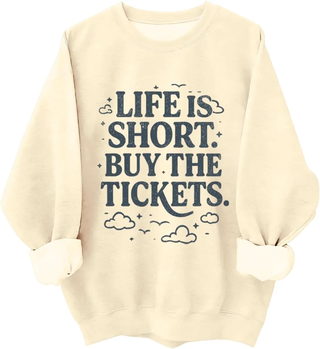 Свитшот Life Is Short Buy The Tickets JIONOCY
Свитшот Life Is Short Buy The Tickets JIONOCY