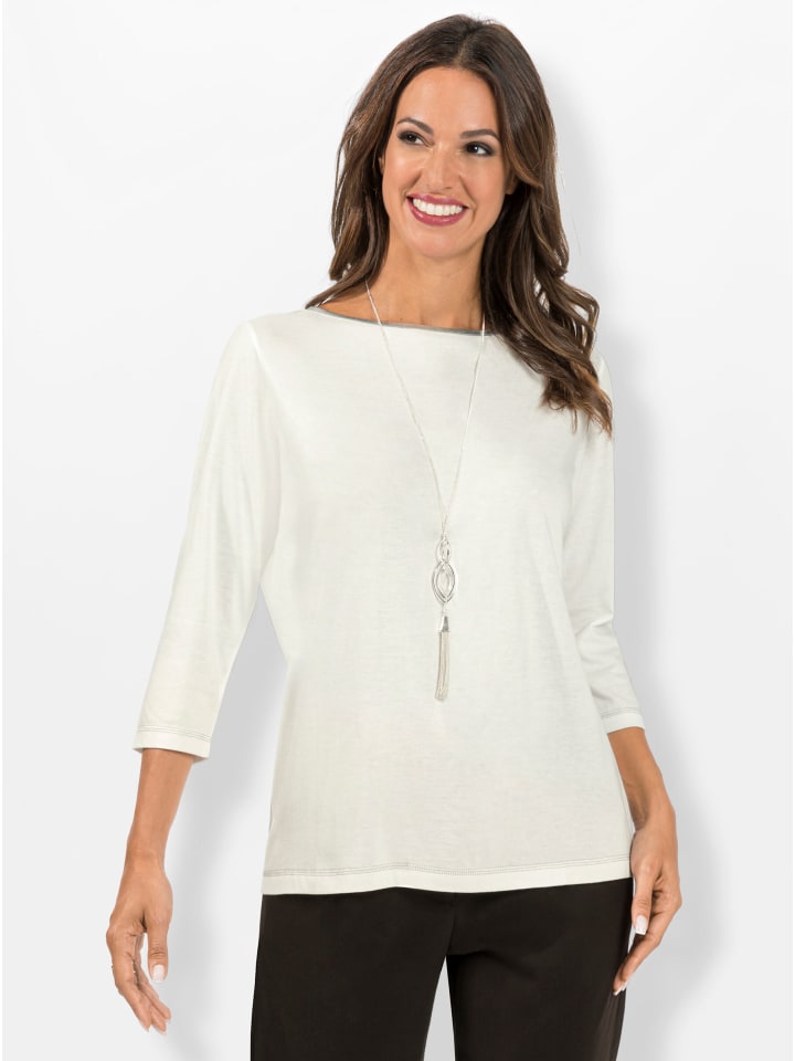 Рубашка с рукавами 3/4 цвета экрю WITT WEIDEN
Рубашка с рукавами 3/4 цвета экрю WITT WEIDEN