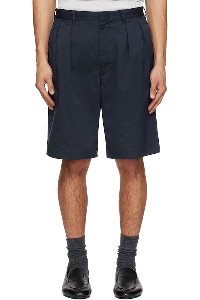 Шорты-Чиносы с двойной складкой Nanamica, темно-синий
Шорты-Чиносы с двойной складкой Nanamica, темно-синий