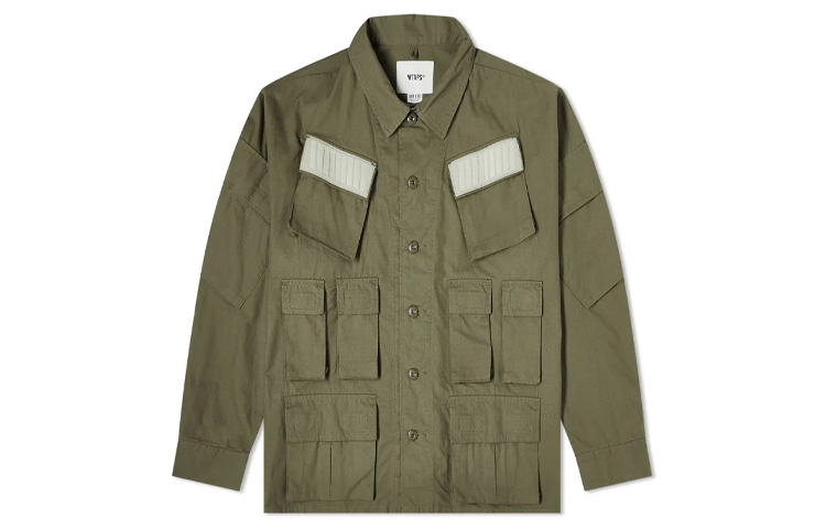 WTAPS Мужская рубашка оливкового цвета
WTAPS Мужская рубашка оливкового цвета