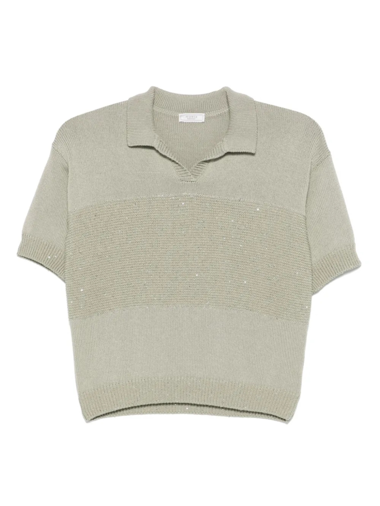 Топ, украшенный пайетками Peserico, зеленый
Топ, украшенный пайетками Peserico, зеленый