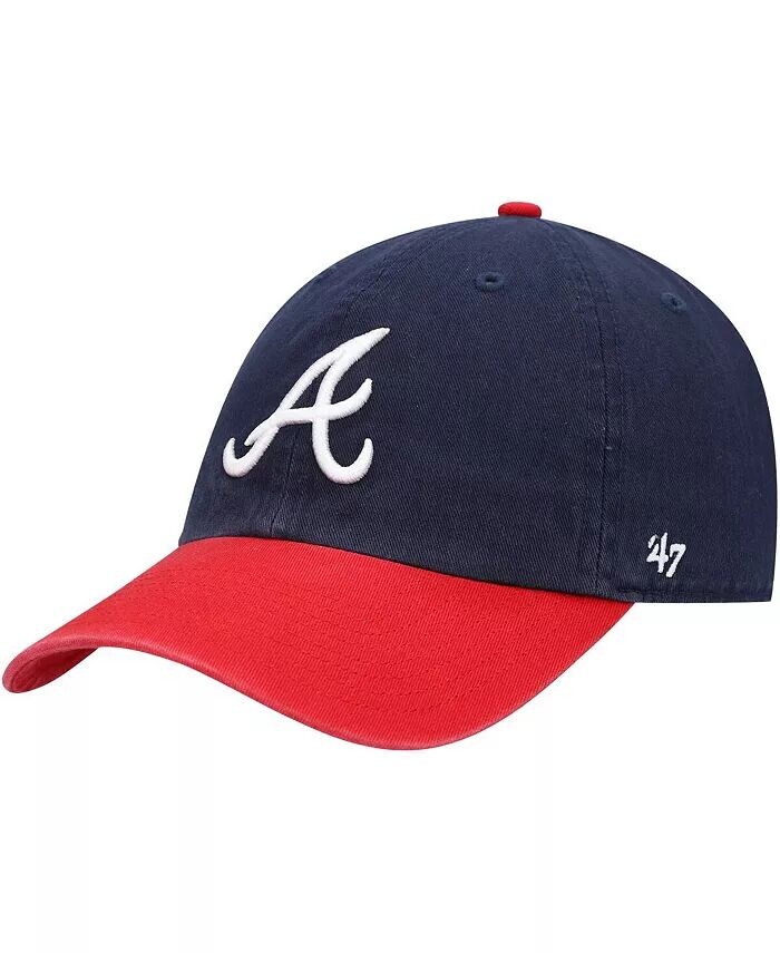 Мужская темно-синяя регулируемая шляпа Atlanta Braves Clean Up '47 Brand, синий
Мужская темно-синяя регулируемая шляпа Atlanta Braves Clean Up '47 Brand, синий