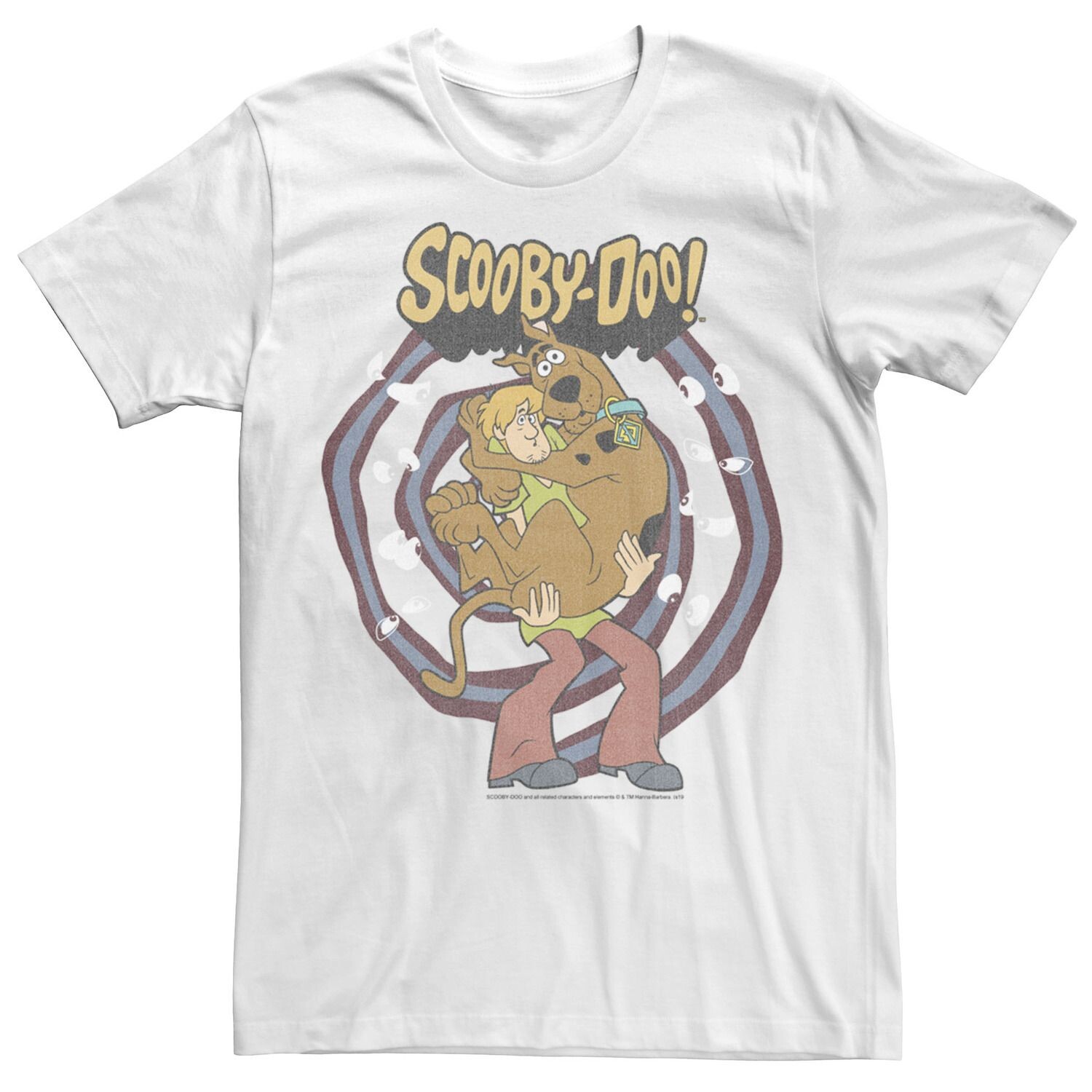 Мужская футболка со спиральными глазами и портретом Скуби-Ду Шегги и Скуби-Ду Licensed Character
Мужская футболка со спиральными глазами и портретом Скуби-Ду Шегги и Скуби-Ду Licensed Character