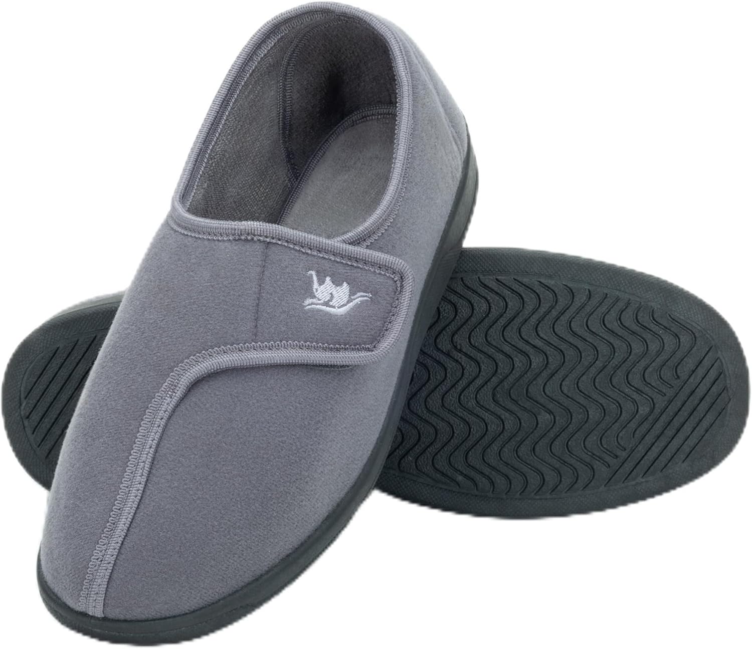 Мужские регулируемые тапочки с обхватом 80D из мемори-пены для диабетиков, при отеках, артрите, для пожилых людей, для использования дома и на улице, с противоскользящей подошвой Happy Touch, серый
Мужские регулируемые тапочки с обхватом 80D из мемори-пены для диабетиков, при отеках, артрите, для пожилых людей, для использования дома и на улице, с противоскользящей подошвой Happy Touch, серый