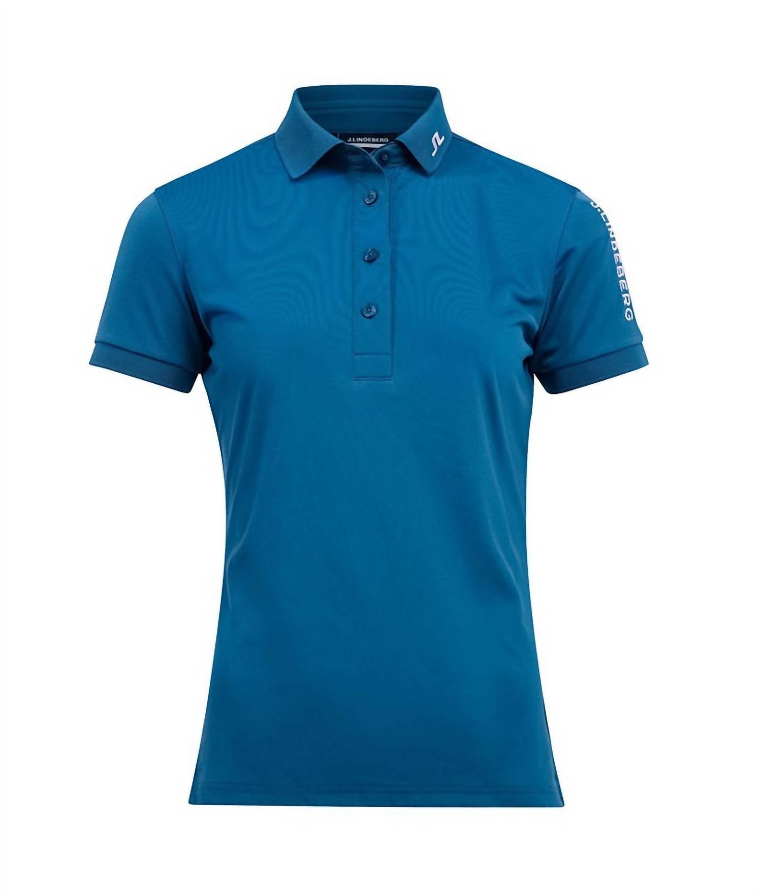 Женская футболка-поло Tour Tech Golf Polo в марокканском синем цвете J.LINDEBERG
Женская футболка-поло Tour Tech Golf Polo в марокканском синем цвете J.LINDEBERG