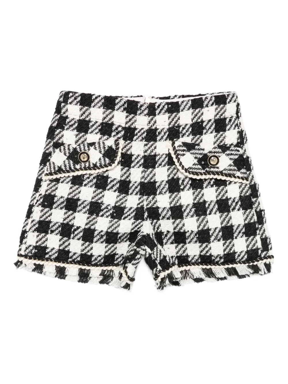 Шорты в клетку гингем Abel & Lula, черный
Шорты в клетку гингем Abel & Lula, черный