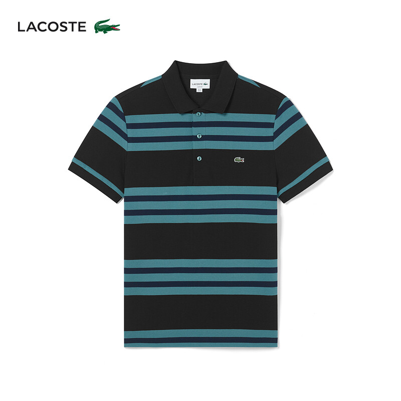 Футболка-поло Lacoste в полоску, синий/черный
Футболка-поло Lacoste в полоску, синий/черный