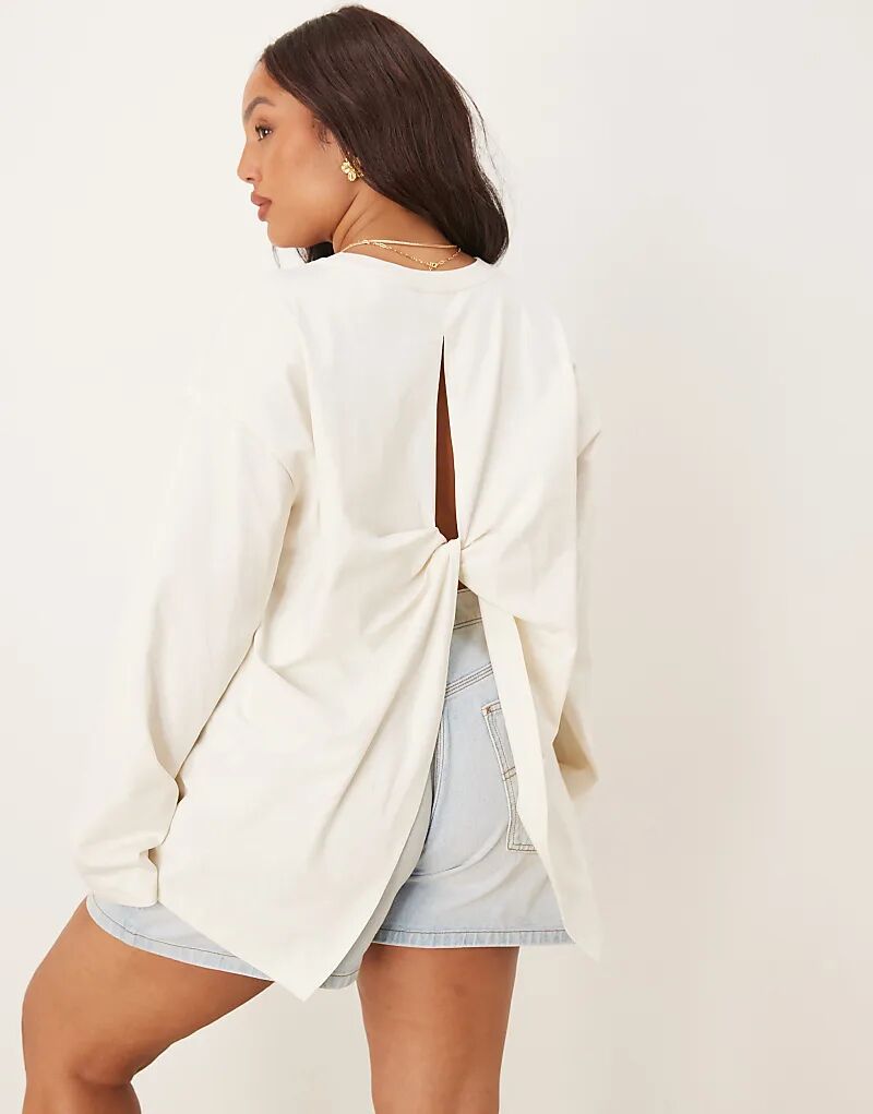 Кремовая футболка ASOS DESIGN Curve с длинными рукавами и перекрученной спинкой Asos Curve
Кремовая футболка ASOS DESIGN Curve с длинными рукавами и перекрученной спинкой Asos Curve