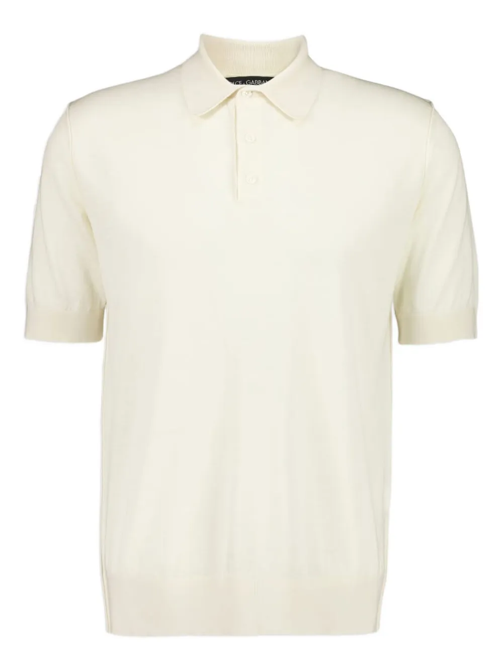 Кашемировая рубашка поло DOLCE & GABBANA, белый 
Кашемировая рубашка поло DOLCE & GABBANA, белый
