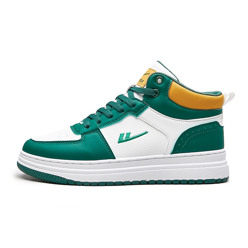 WARRIOR Антискользящие износостойкие высокие скейтерские кроссовки мужские бело-зеленые, цвет White Green
WARRIOR Антискользящие износостойкие высокие скейтерские кроссовки мужские бело-зеленые, цвет White Green