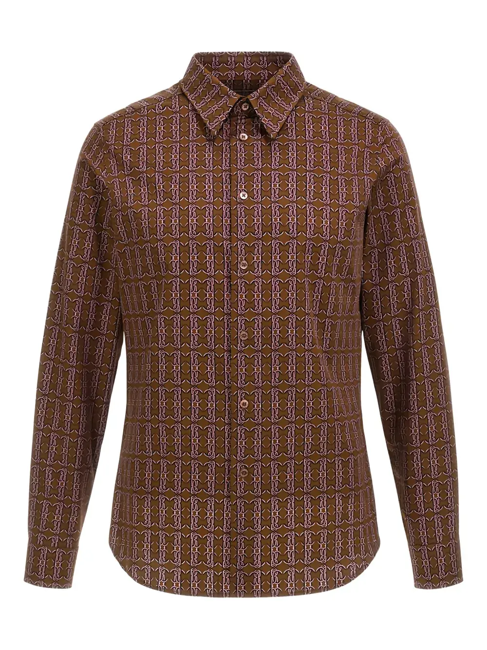 Рубашка с длинными рукавами и геометрическим узором Roberto Cavalli, коричневый
Рубашка с длинными рукавами и геометрическим узором Roberto Cavalli, коричневый