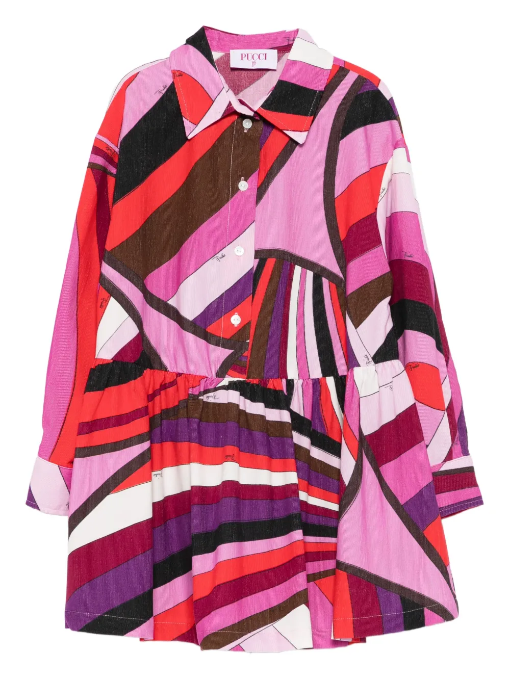 Платье-рубашка с абстрактным принтом PUCCI Junior, розовый
Платье-рубашка с абстрактным принтом PUCCI Junior, розовый