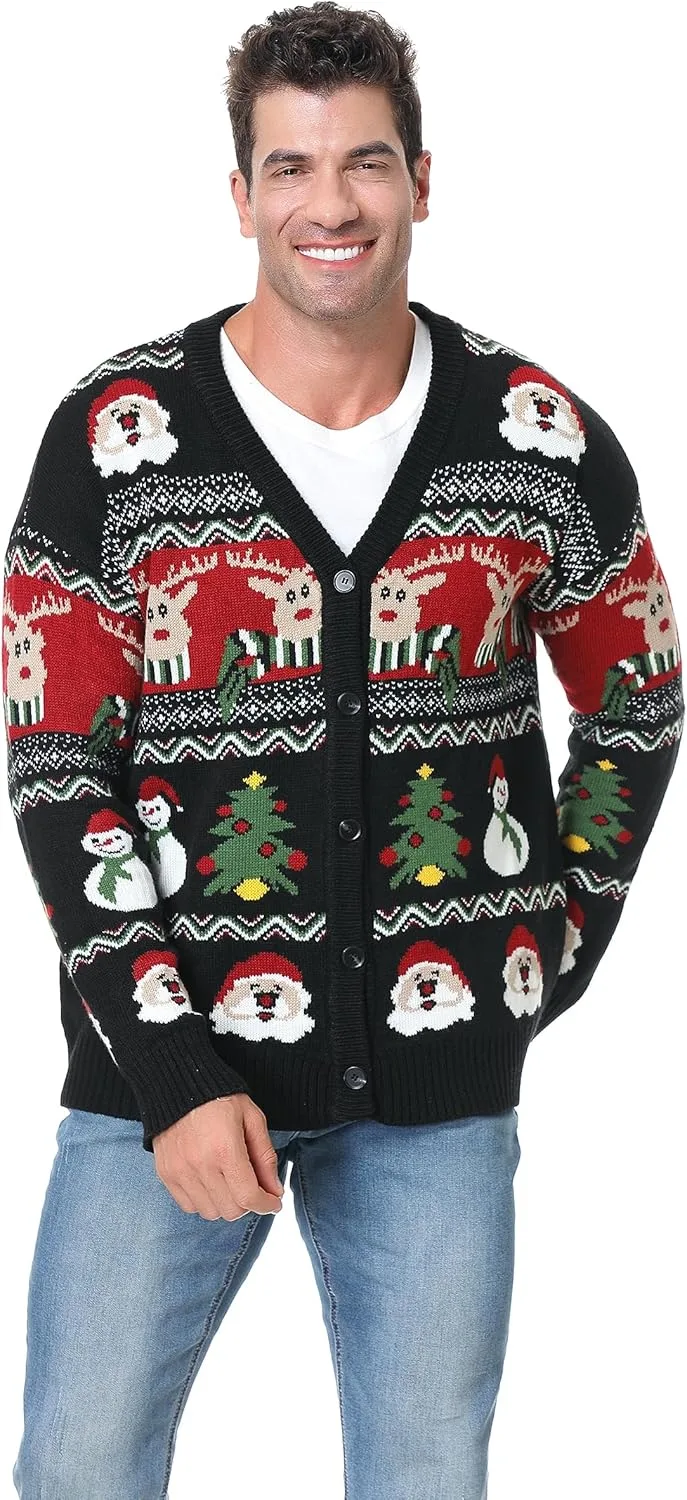 Новогодний свитер с принтом для мужчин и женщин, вязаный с длинным рукавом Ouksma
Новогодний свитер с принтом для мужчин и женщин, вязаный с длинным рукавом Ouksma