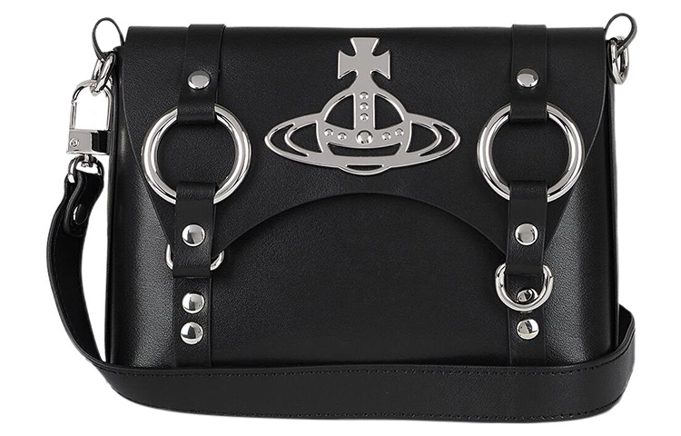 Кожаная сумка-мессенджер Vivienne Westwood через плечо на ремне черная
Кожаная сумка-мессенджер Vivienne Westwood через плечо на ремне черная