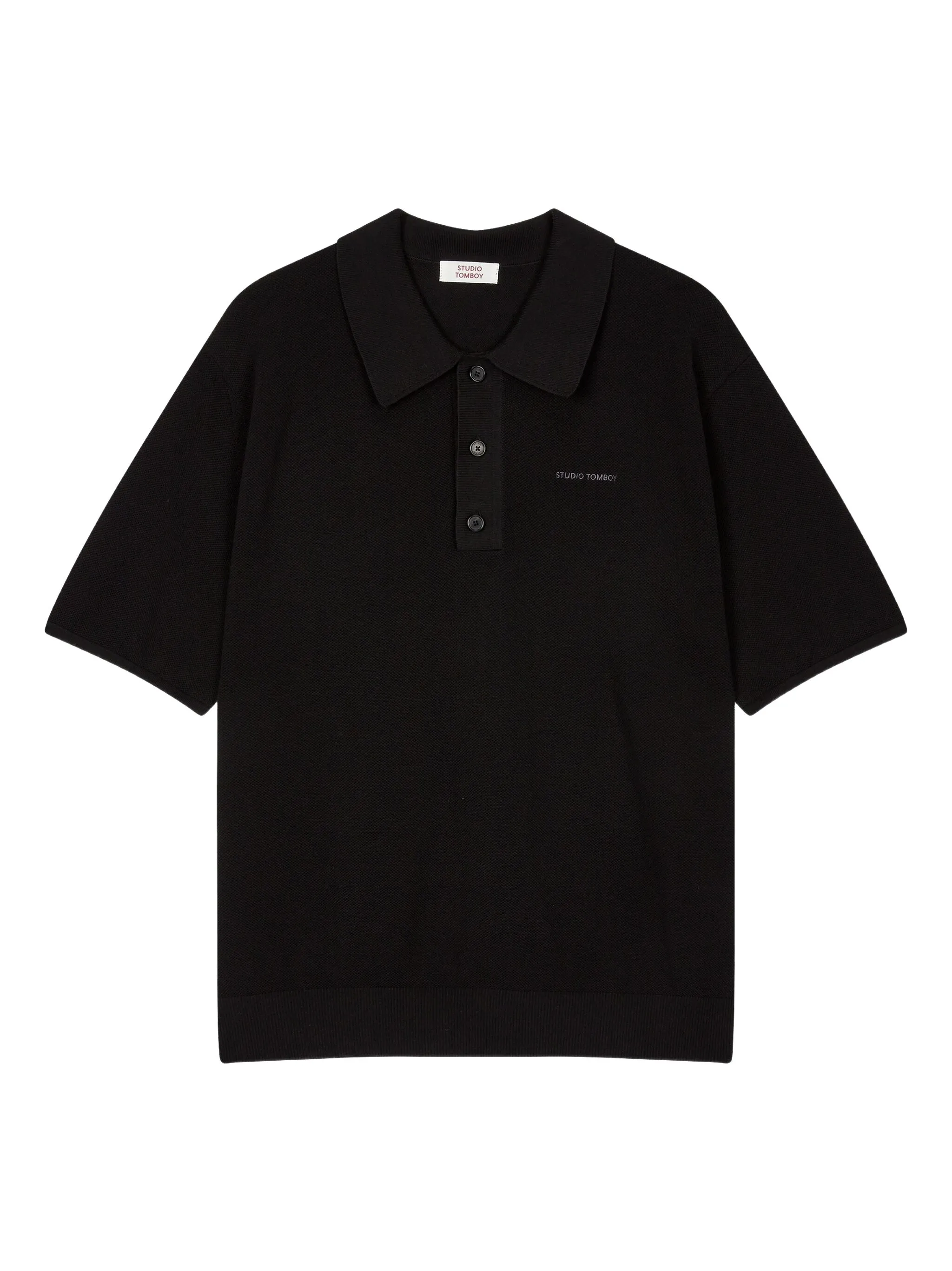 Рубашка поло в рубчик Tomboy, черный
Рубашка поло в рубчик Tomboy, черный