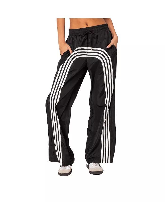 Женские широкие полосатые нейлоновые спортивные брюки Edikted, мультиколор
Женские широкие полосатые нейлоновые спортивные брюки Edikted, мультиколор