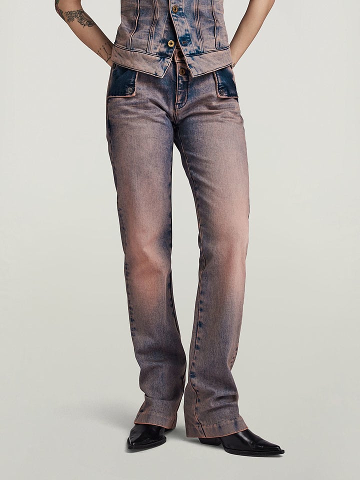 Джинсы "Y2K" - прямой расклешенный крой - цвет: синий/сиреневый G-Star
Джинсы "Y2K" - прямой расклешенный крой - цвет: синий/сиреневый G-Star