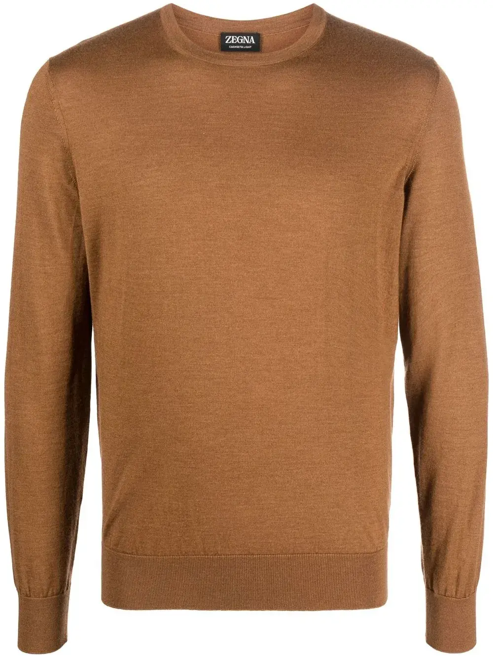 Кашемировый джемпер с круглым вырезом Zegna, коричневый
Кашемировый джемпер с круглым вырезом Zegna, коричневый