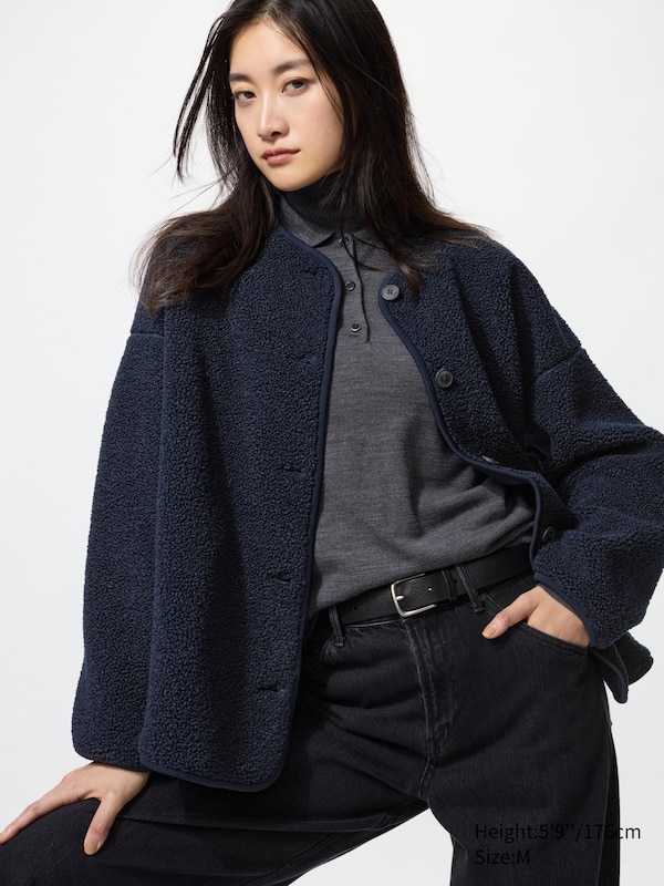 Флисовый кардиган relaxed с ворсом Uniqlo, 69 navy
Флисовый кардиган relaxed с ворсом Uniqlo, 69 navy