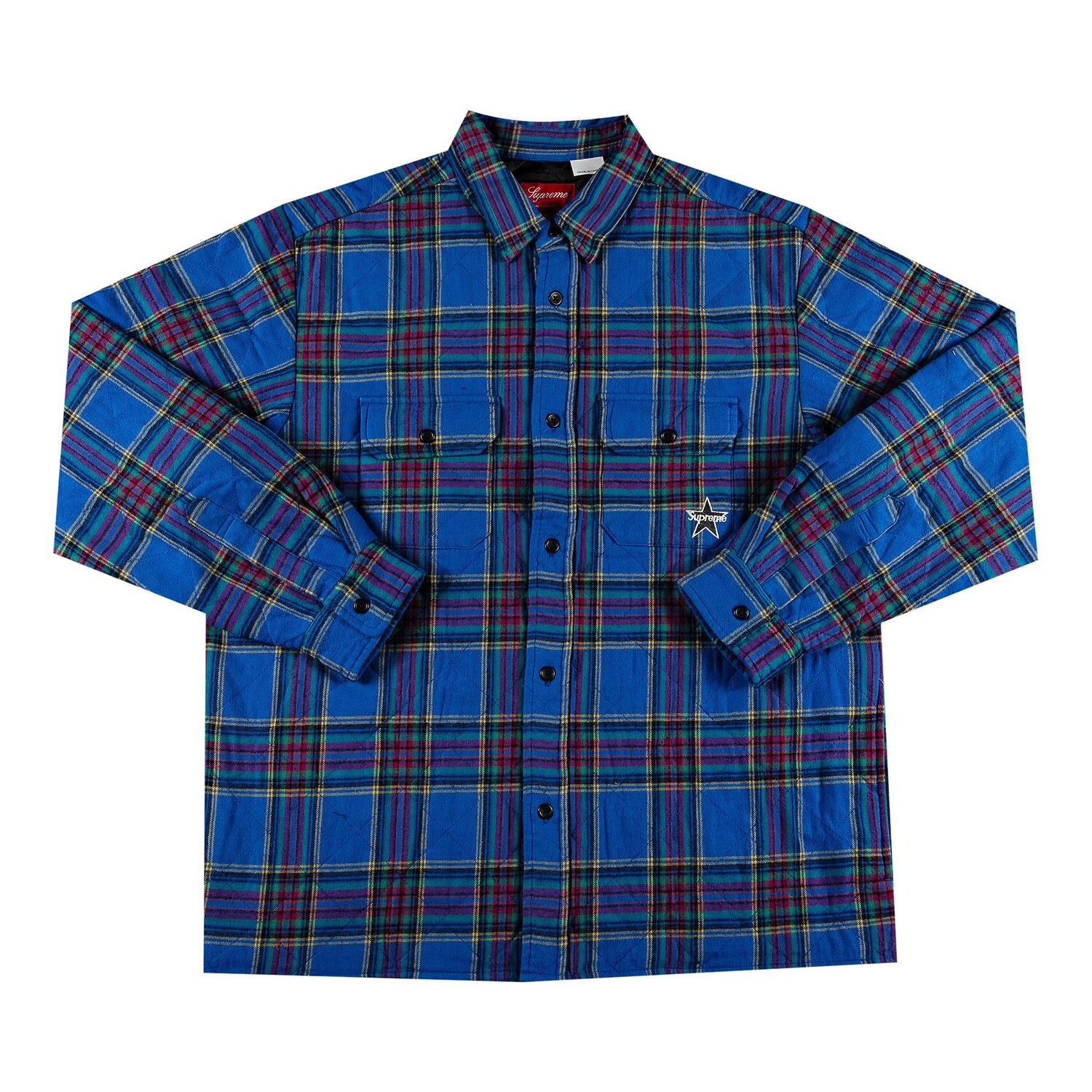 Стеганая фланелевая рубашка в клетку Supreme, Dusty Royal
Стеганая фланелевая рубашка в клетку Supreme, Dusty Royal