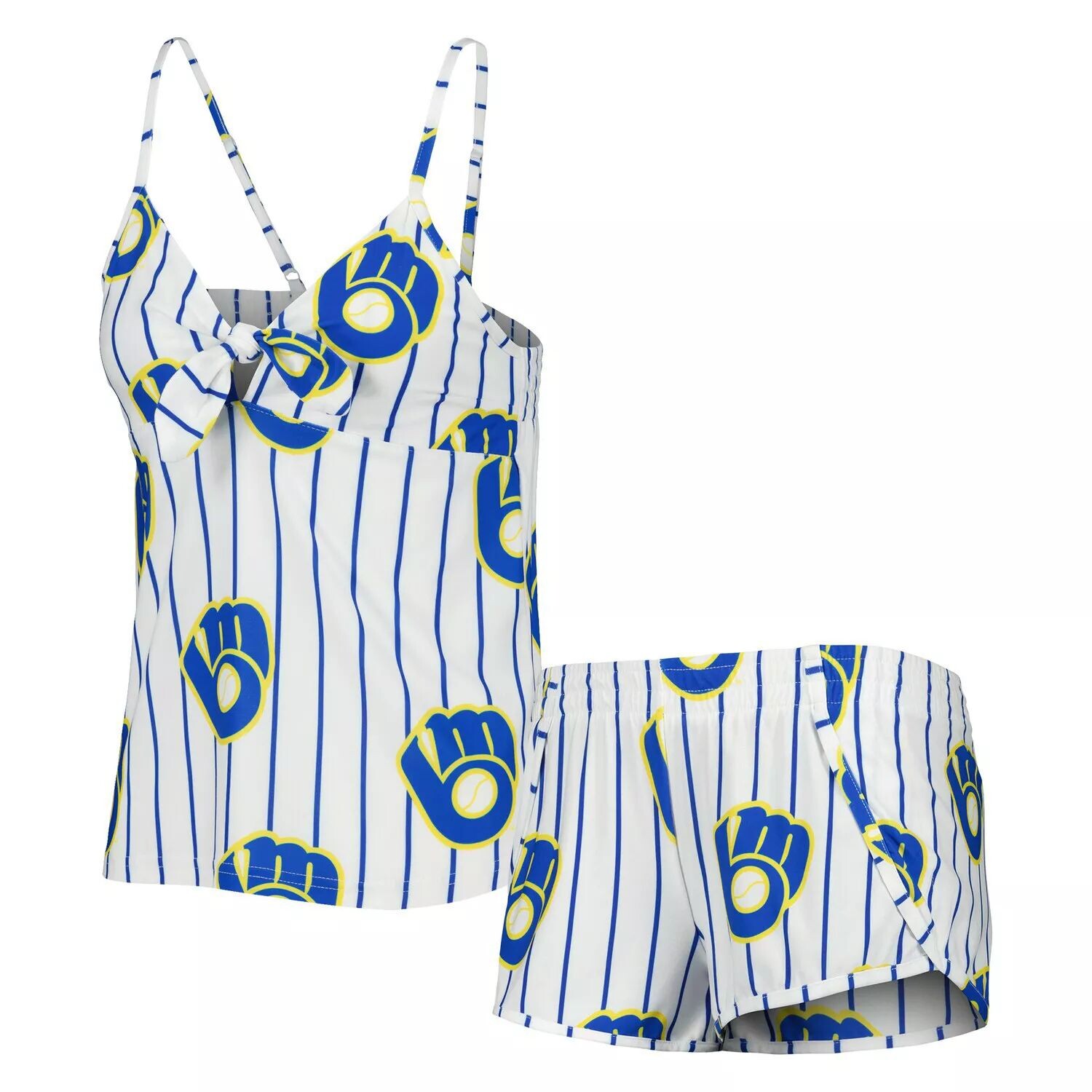 Женский спортивный комплект белого цвета Milwaukee Brewers Reel Allover с принтом Concepts Sport, майка и шорты для сна
Женский спортивный комплект белого цвета Milwaukee Brewers Reel Allover с принтом Concepts Sport, майка и шорты для сна