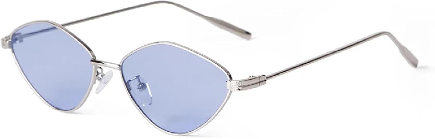 Солнцезащитные очки с защитой от УФ-излучения UV400 | Металлический панк, синие линзы, маленькая овальная форма | Для женщин и мужчин, для занятий спортом на открытом воздухе и вождения DSVIGF, 02
Солнцезащитные очки с защитой от УФ-излучения UV400 | Металлический панк, синие линзы, маленькая овальная форма | Для женщин и мужчин, для занятий спортом на открытом воздухе и вождения DSVIGF, 02