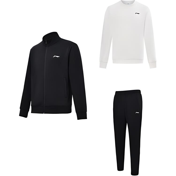 Мужской комплект спортивной одежды в стиле кэжуал от LiNing (три предмета), set (белый, черный (three-piece set))
Мужской комплект спортивной одежды в стиле кэжуал от LiNing (три предмета), set (белый, черный (three-piece set))