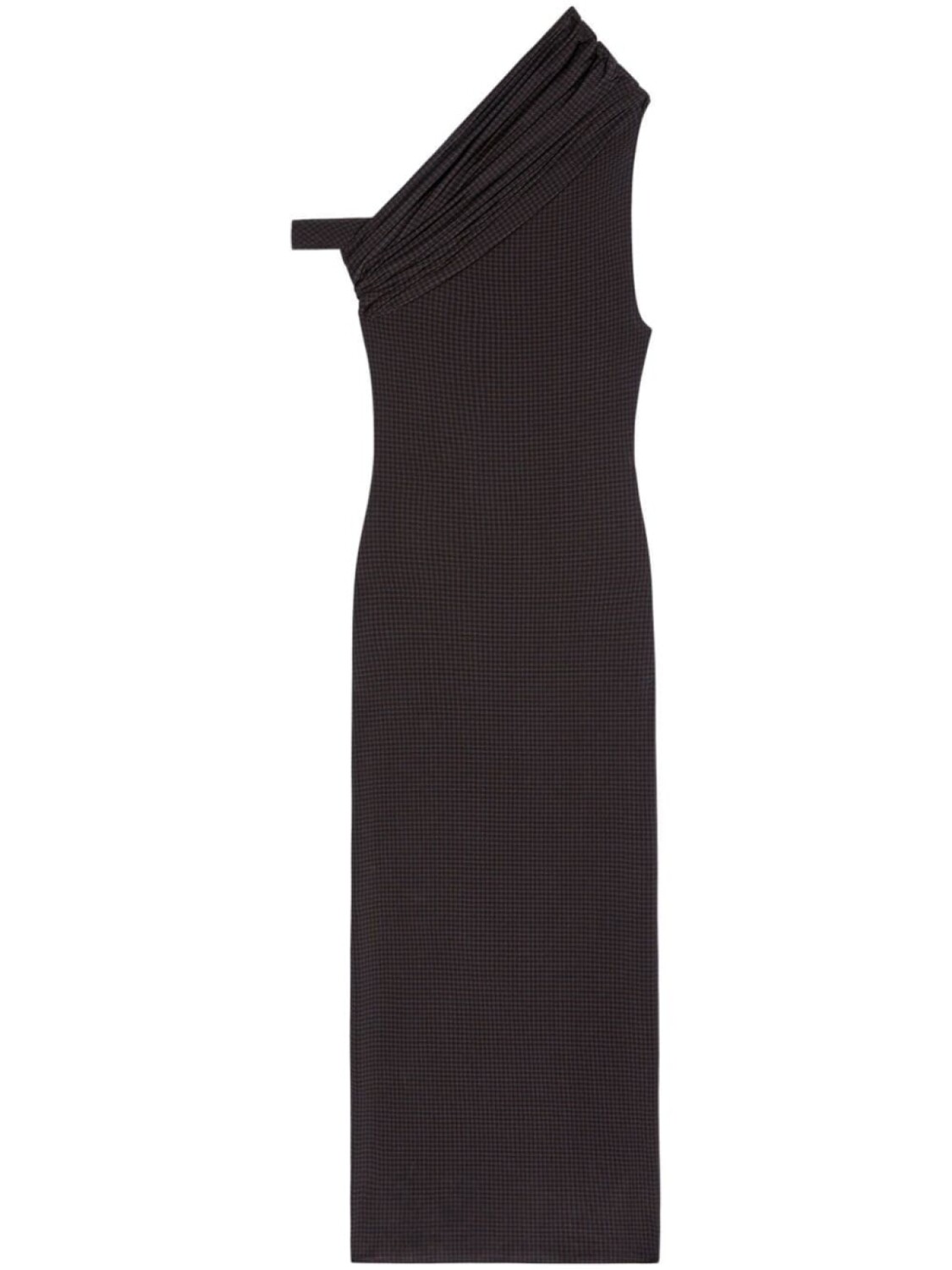 Courrèges платье миди в ломаную клетку, черный
Courrèges платье миди в ломаную клетку, черный