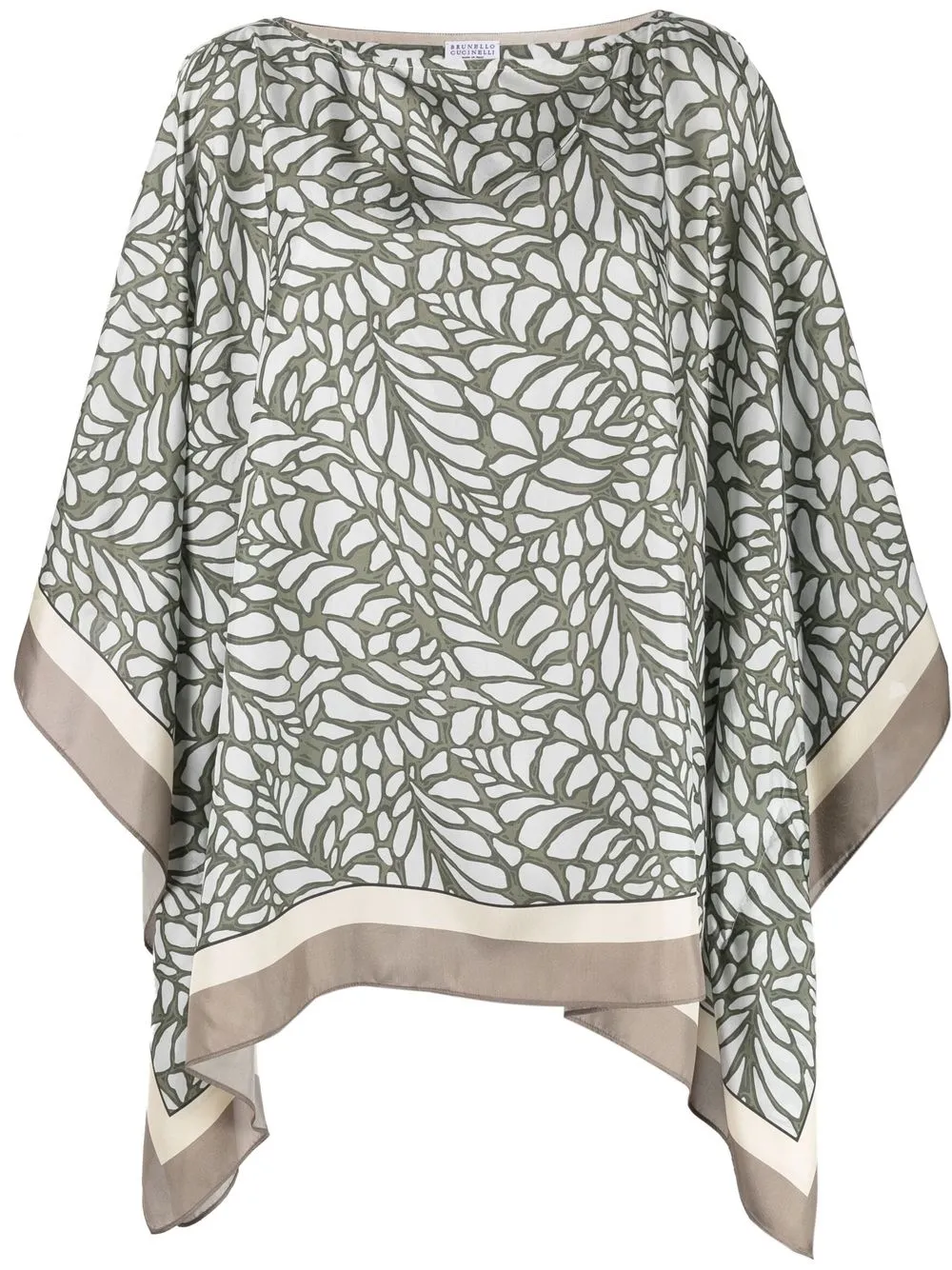 Блузка с драпировкой Brunello Cucinelli, зеленый
Блузка с драпировкой Brunello Cucinelli, зеленый