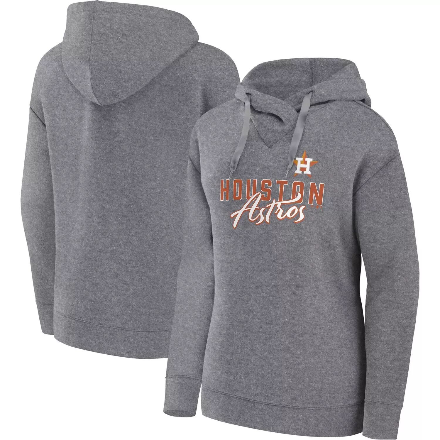 Женский пуловер с капюшоном Fanatics с логотипом Heather Grey Houston Astros Script Favorite Fanatics
Женский пуловер с капюшоном Fanatics с логотипом Heather Grey Houston Astros Script Favorite Fanatics
