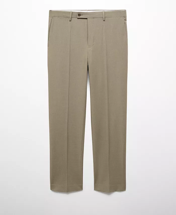 Мужские узкие брюки из эластичной ткани для костюма MANGO, зеленый
Мужские узкие брюки из эластичной ткани для костюма MANGO, зеленый