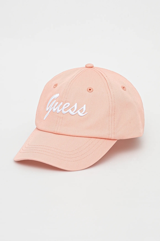 Хлопковая кепка с козырьком Guess, оранжевый
Хлопковая кепка с козырьком Guess, оранжевый