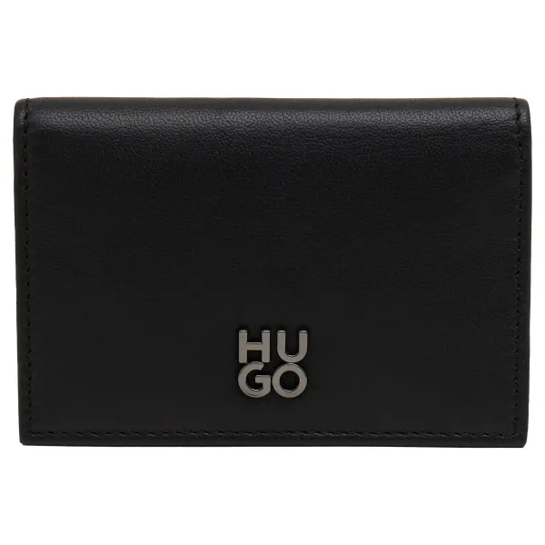 Кожаный кошелек двойного сложения Hugo, черный
Кожаный кошелек двойного сложения Hugo, черный
