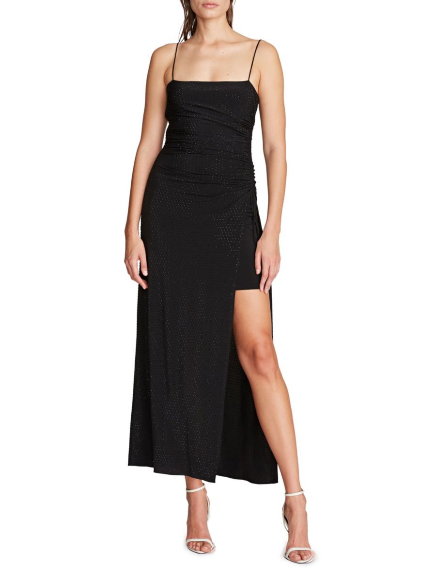 Платье макси с декором от Ханны Halston, черный
Платье макси с декором от Ханны Halston, черный