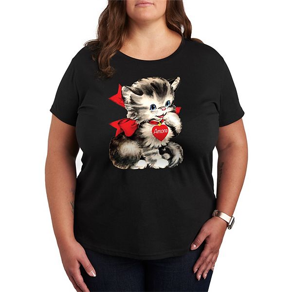 Футболка с принтом Amore Vintage Valentine's Kitten, Plus Size Licensed Character
Футболка с принтом Amore Vintage Valentine's Kitten, Plus Size Licensed Character