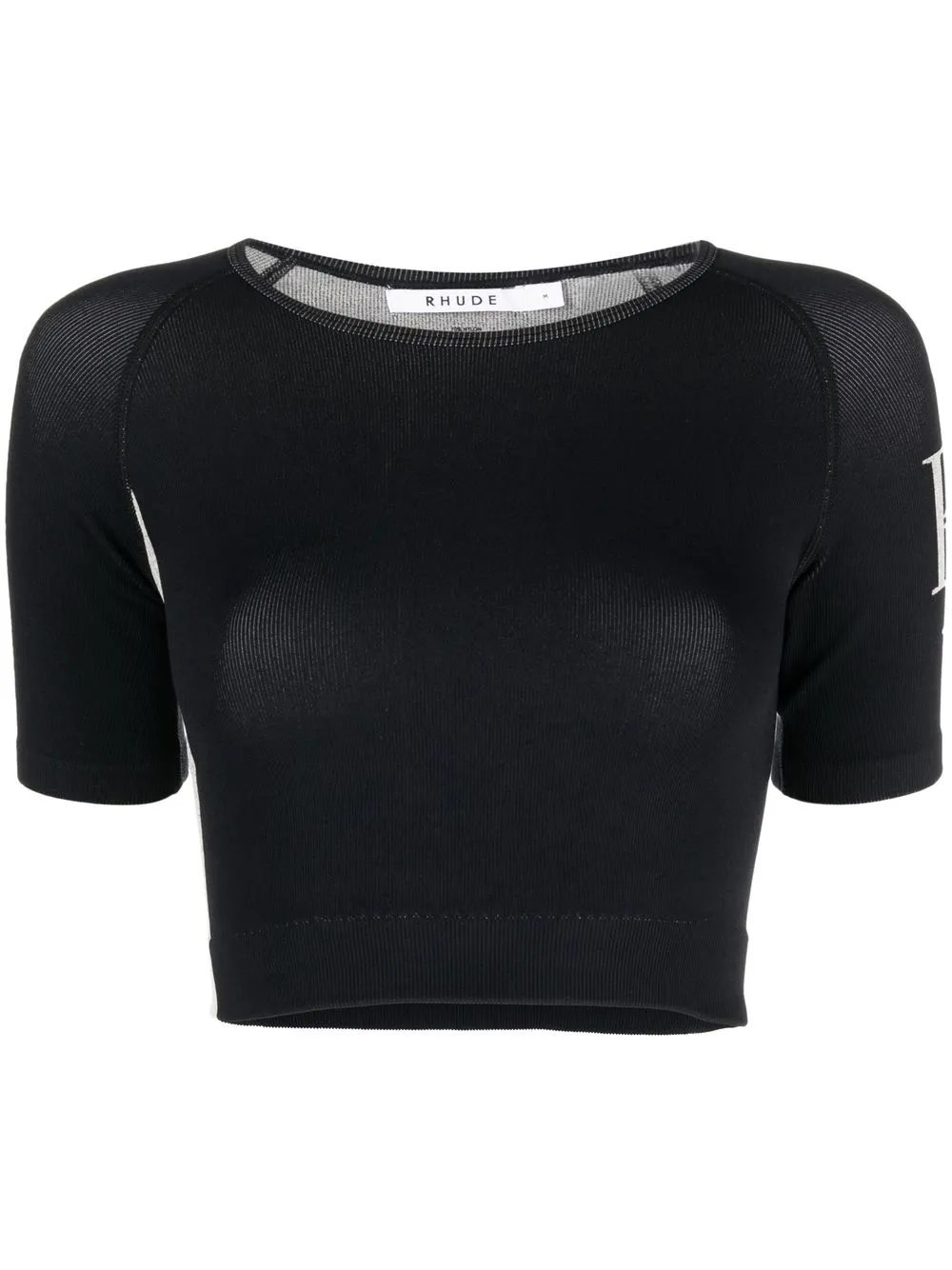 Укороченная футболка с логотипом RHUDE, черный
Укороченная футболка с логотипом RHUDE, черный