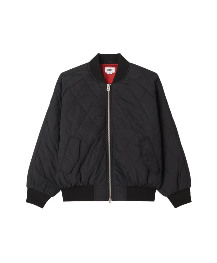 Стеганая куртка-бомбер Лизет Obey, черный
Стеганая куртка-бомбер Лизет Obey, черный