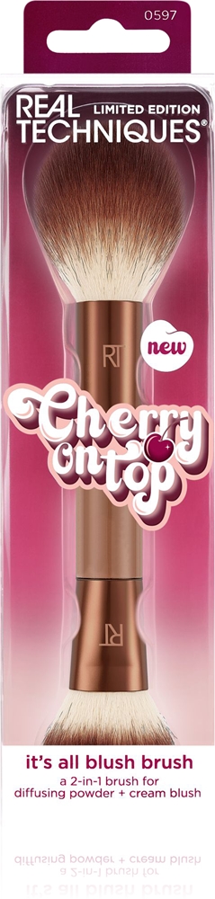 Вишенка на торте - это двухсторонняя кисть для румян. Real Techniques, 1 шт
Вишенка на торте - это двухсторонняя кисть для румян. Real Techniques, 1 шт